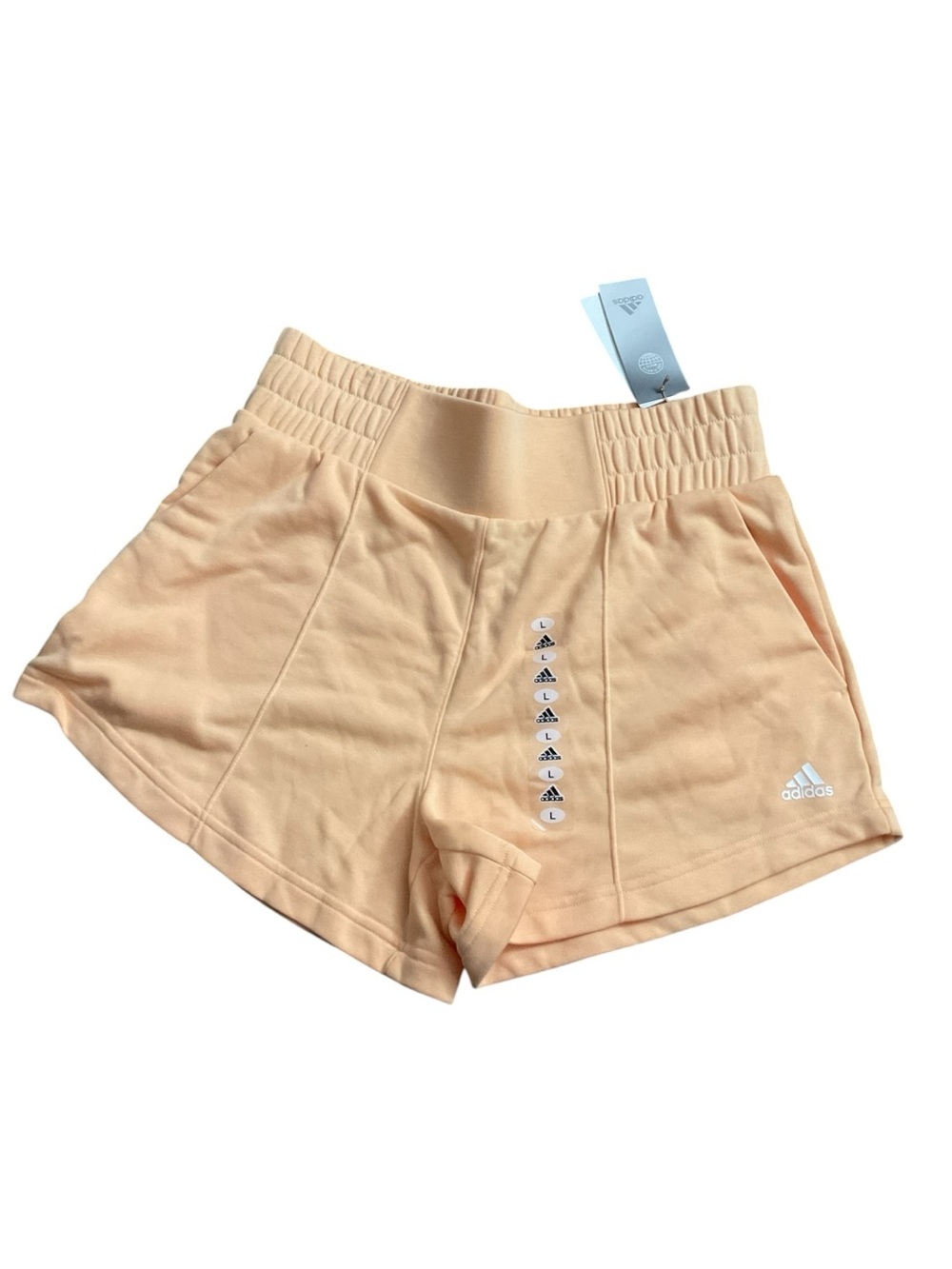 adidas Peach Multi Sport Athletic Shorts with High Waist